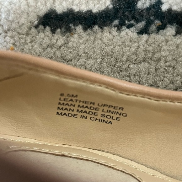 Alex Marie Black Cream Cap Toe Slingback Block Heel Flats Size 8.5 - Picture 8 of 12